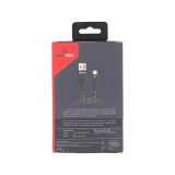 สายชาร์จ TECHPRO USB-A to Micro 1 เมตร Black/White