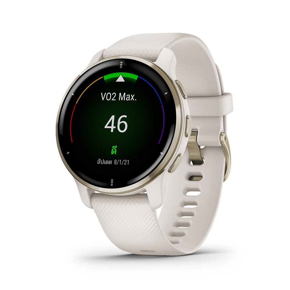 สมาร์ทวอทช์ Garmin Venu 2 Plus (RB) Cream Gold with Ivory