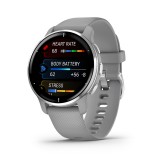 สมาร์ทวอทช์ Garmin Venu 2 Plus (RB) Passivated Powder Gray Band