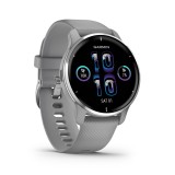สมาร์ทวอทช์ Garmin Venu 2 Plus (RB) Passivated Powder Gray Band