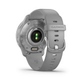สมาร์ทวอทช์ Garmin Venu 2 Plus (RB) Passivated Powder Gray Band