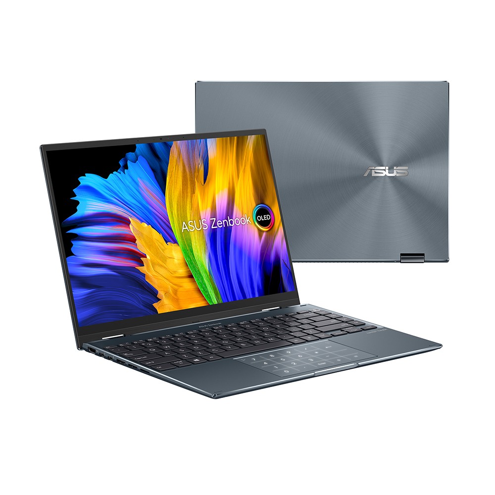 โน๊ตบุ๊ค Asus Zenbook 14 Flip OLED UP5401EA-KN501TS Pine Grey