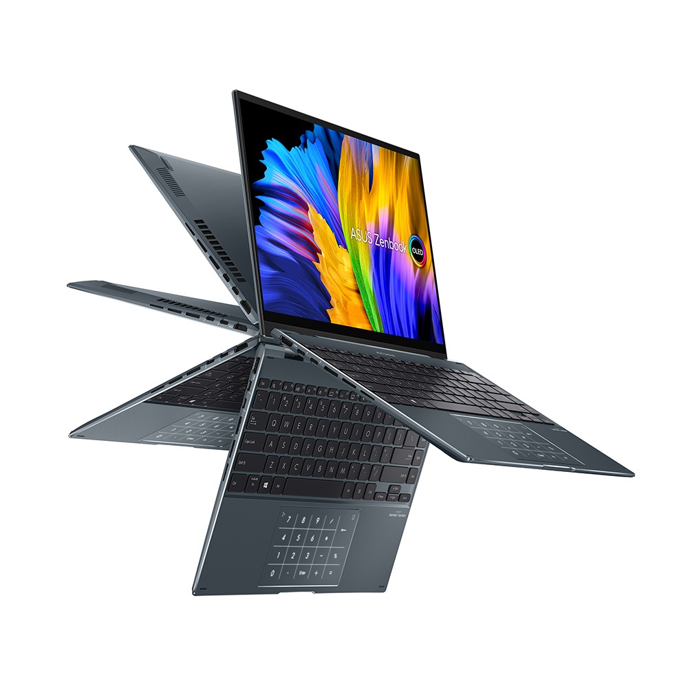 โน๊ตบุ๊ค Asus Zenbook 14 Flip OLED UP5401EA-KN501TS Pine Grey
