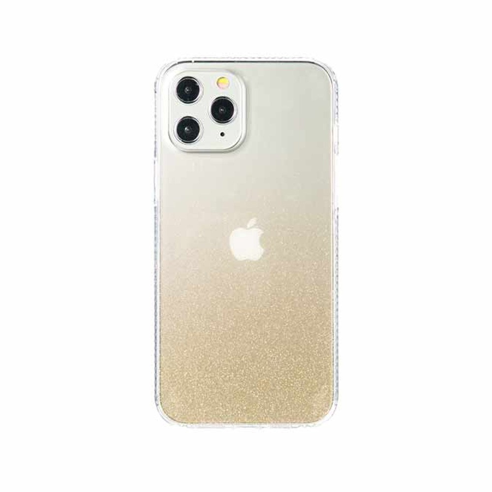 Blue Box Casing for iPhone 12/12 Pro (6.1) Glitter Case Clear Gold