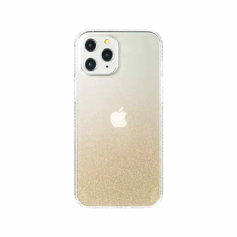 Blue Box Casing for iPhone 12 Pro Max (6.7) Glitter Case Clear Gold