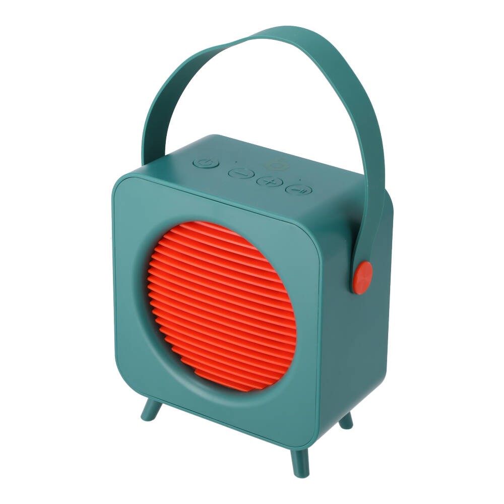 ลำโพงบลูทูธ Blue Box Retro Cube Green/Orange