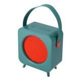 ลำโพงบลูทูธ Blue Box Retro Cube Green/Orange