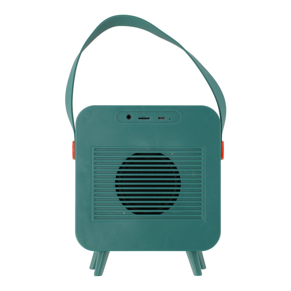 ลำโพงบลูทูธ Blue Box Retro Cube Green/Orange