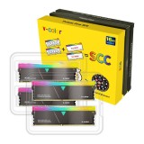 แรมพีซี V-COLOR DDR4 16GB/3600MHz.CL18 (8GB x2 + Dummy x2) Prism Pro RGB (Jet Black)