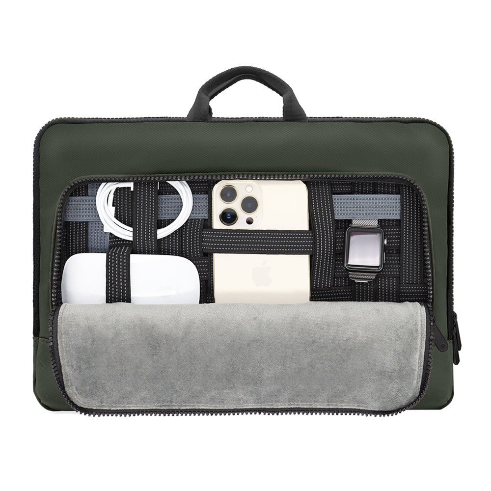 กระเป๋าโน๊ตบุ๊ค JTLEGEND Carrybag Macbook/Laptop 14 inch Ness Notebook Organizer-Dark Green