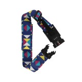 สายรัดกระเป๋าเดินทาง TECHPRO Luggage Suitcase Straps TSA Lock with Weighing Function - Blue pattern