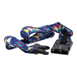 สายรัดกระเป๋าเดินทาง TECHPRO Luggage Suitcase Straps TSA Lock with Weighing Function - Blue pattern