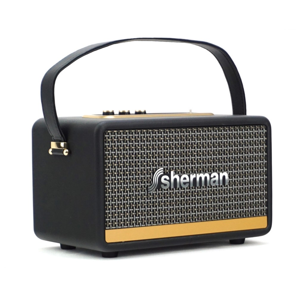 ลำโพงบลูทูธ Sherman Bluetooth Speaker SB-22B2B+ Black