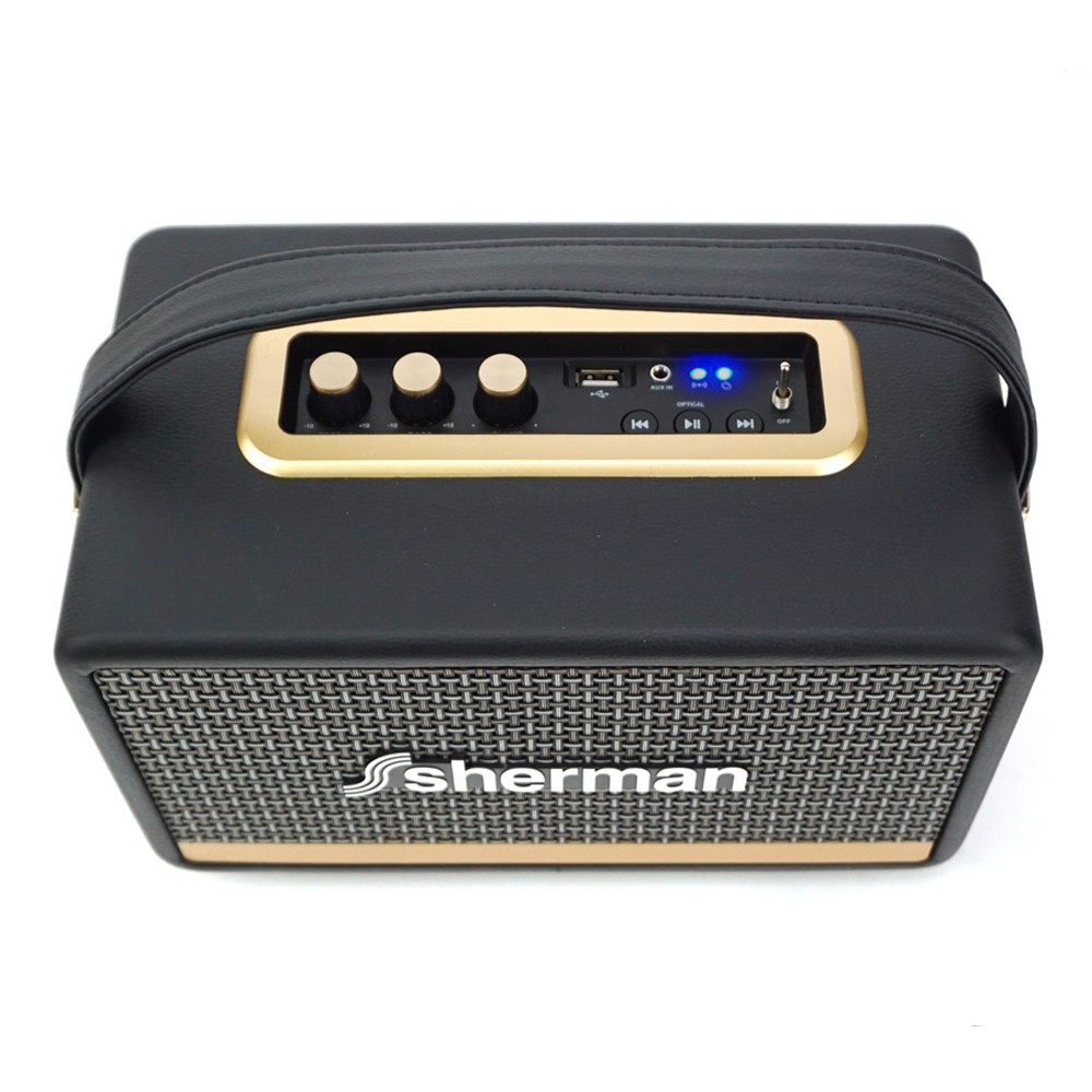 ลำโพงบลูทูธ Sherman Bluetooth Speaker SB-22B2B+ Black