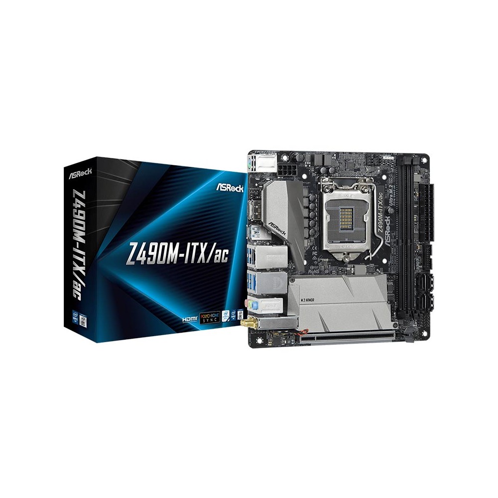 AsRock Mainboard Z490M-ITX/ac LGA 1200