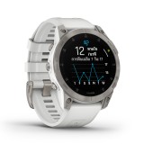 สมาร์ทวอทช์ Garmin Epix Sapphire White Titanium with Silicone Band