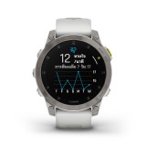 สมาร์ทวอทช์ Garmin Epix Sapphire White Titanium with Silicone Band