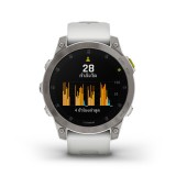 สมาร์ทวอทช์ Garmin Epix Sapphire White Titanium with Silicone Band