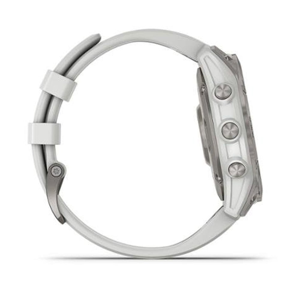สมาร์ทวอทช์ Garmin Epix Sapphire White Titanium with Silicone Band