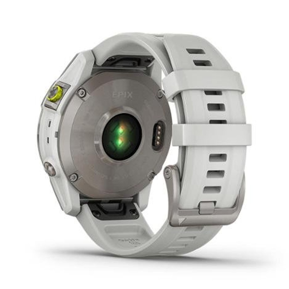 สมาร์ทวอทช์ Garmin Epix Sapphire White Titanium with Silicone Band