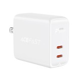 ACEFAST Wall USB Charger 2 USB-C (PD40W) Dual Port (US) White