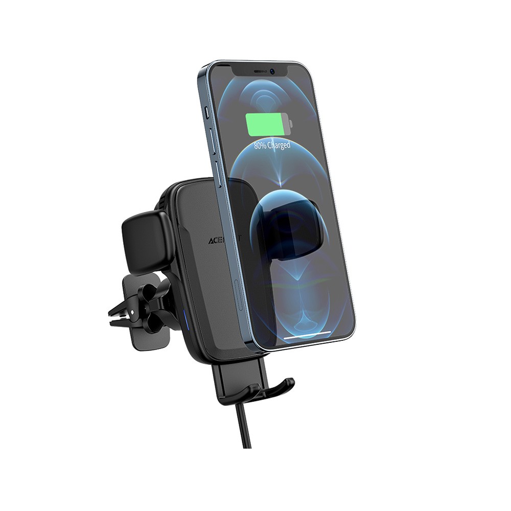 ที่ชาร์จไร้สาย ACEFAST Car Holder Wireless Charging Automatic Clamping Black