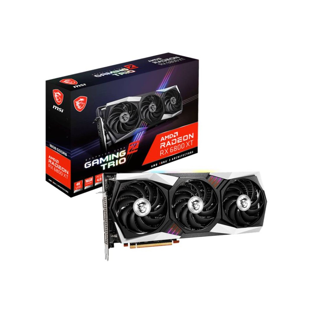 การ์ดจอ MSI RX 6800 XT GAMING Z TRIO 16GB GDDR6 256-bit