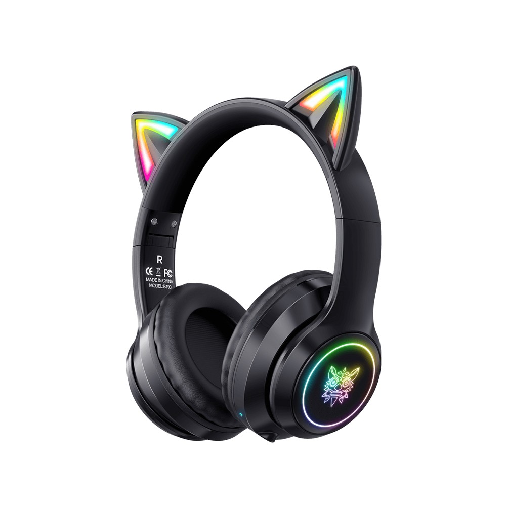 หูฟังเกมมิ่ง Onikuma B90 RGB Cat Ear Bluetooth 5.0 (Black)
