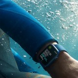 Apple Watch Series 7 GPS + Cellular 41mm Gold Stainless Steel with Abyss Blue Sport Band