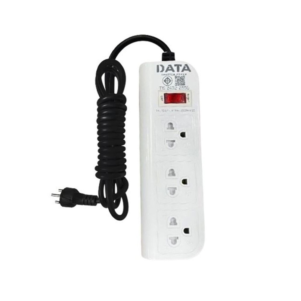 ปลั๊กไฟ DATA Plug 3 Way 1 Switch 3M. WL361