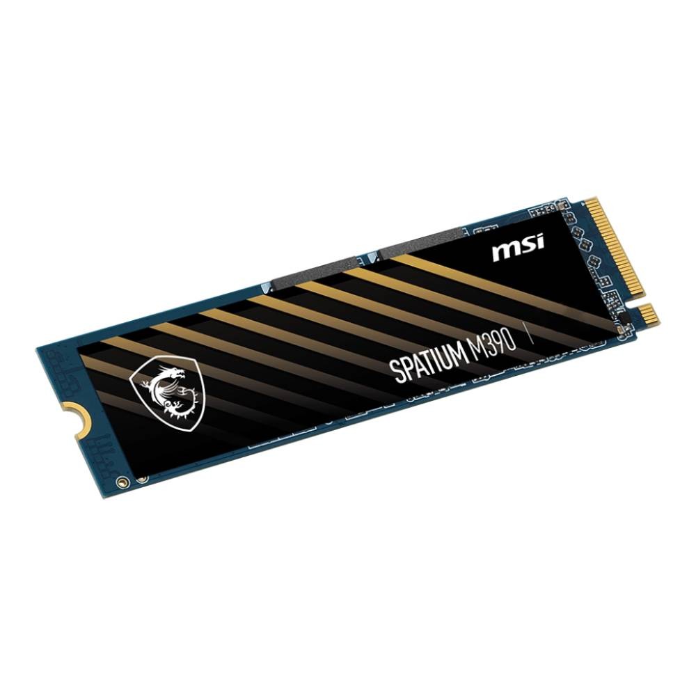 การ์ดเอสเอสดี MSI SSD 500GB SPATIUM M390 M.2 PCIe/NVMe R3300MB/s W2300MB/s - 5Year