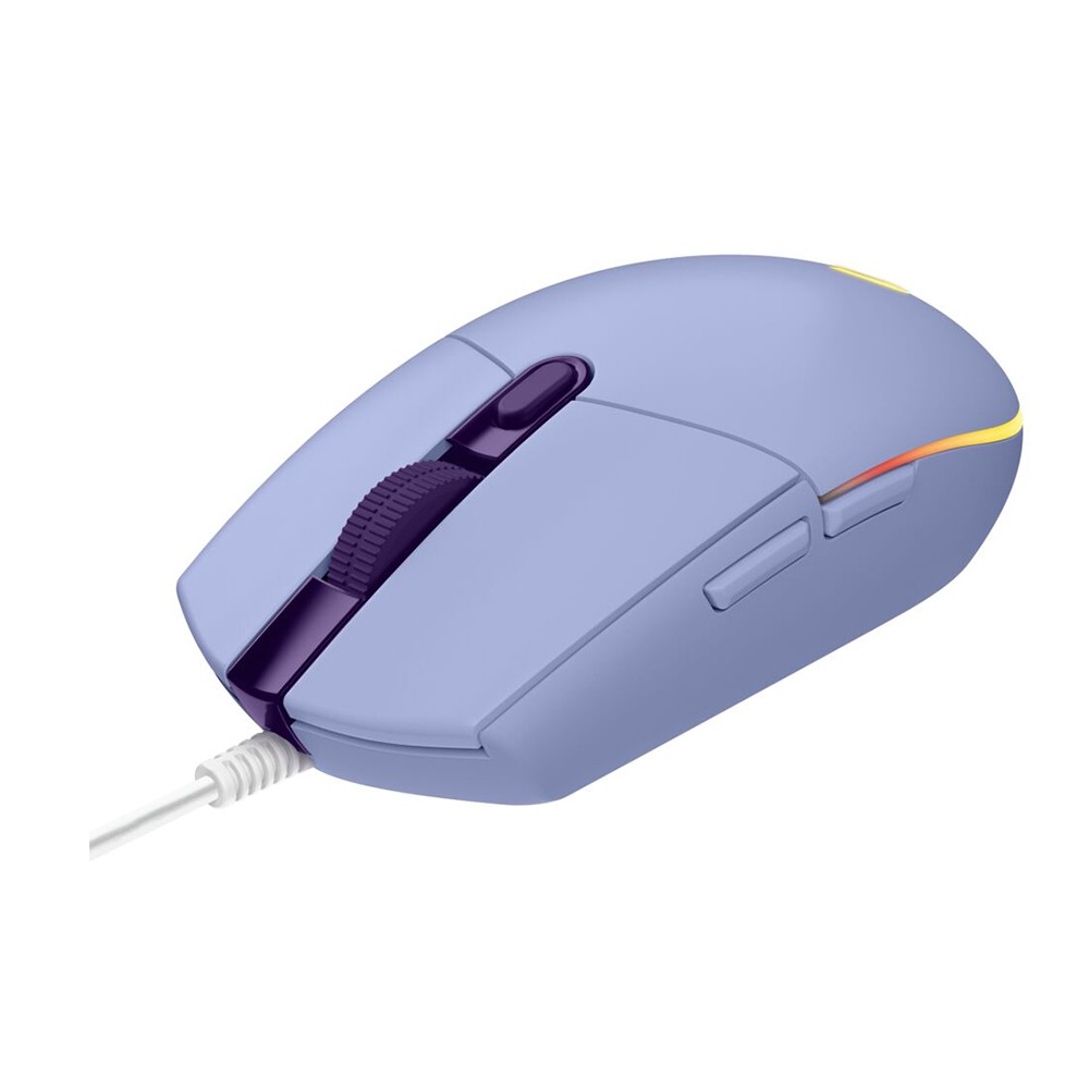 เมาส์เกมมิ่ง Logitech Gaming Mouse G203 Gen Lightsync Lilac