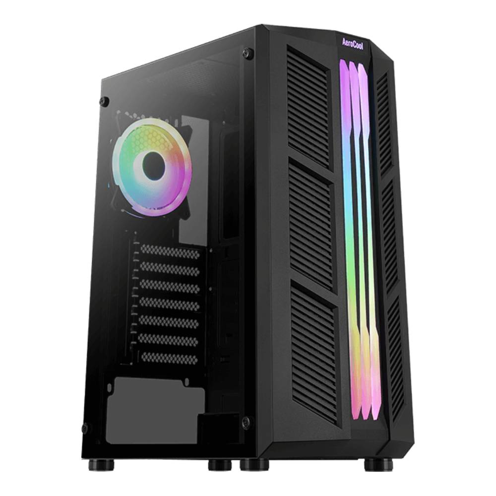 เคสคอมพิวเตอร์ AeroCool Computer Case ATX Prime ARGB - Black