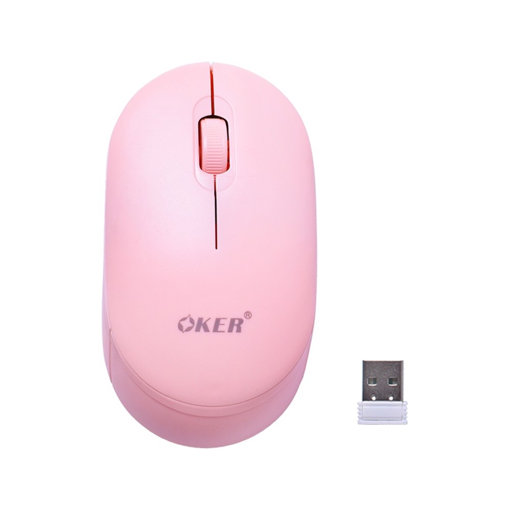 เมาส์ไร้สาย OKER M845 Pink