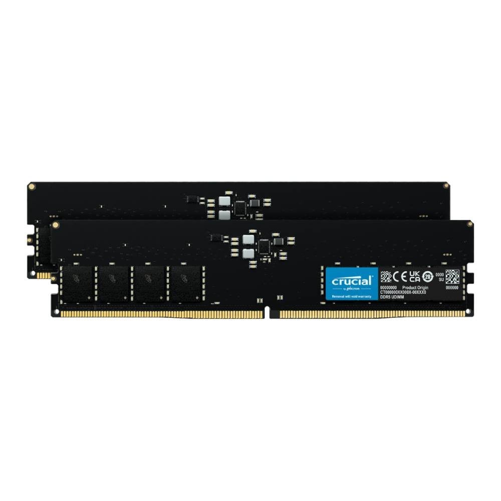 แรมพีซี Crucial Ram PC DDR5 64GB/4800MHz.CL40 (2x32GB) UDIMM Kit Green
