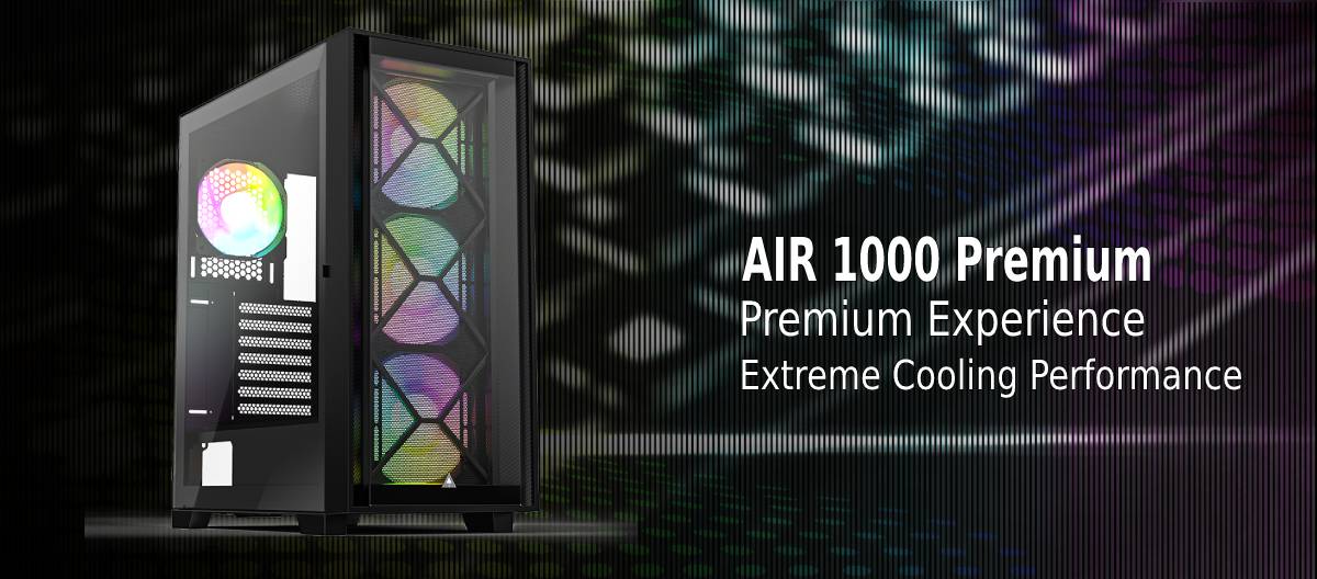 เคสคอมพิวเตอร์ Montech Computer Case AIR 1000 Premium Black
