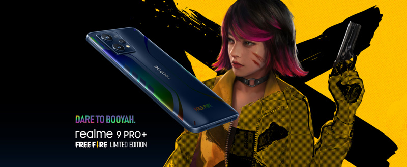 Realme 9 Pro+ 5G (8+256) สมาร์ทโฟน 6.40 inch รุ่น FreeFire Edition