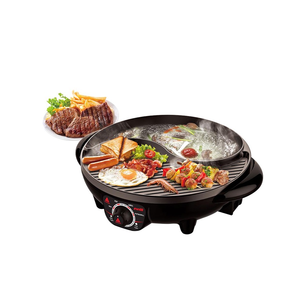 เตาปิ้งย่างไฟฟ้า HANABISHI รุ่น BBQ-01S Black