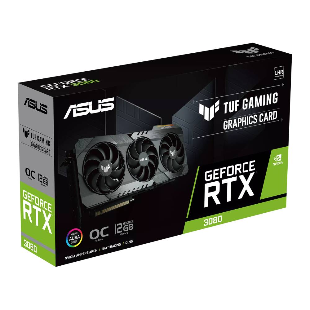 กราฟฟิคการ์ด Asus VGA TUF-RTX3080-O12G-GAMING LHR 12GB GDDR6X 384-bit
