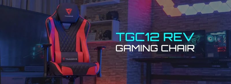 ThunderX3 Gaming Chair TGC12 REV Black/Red | Education Studio7