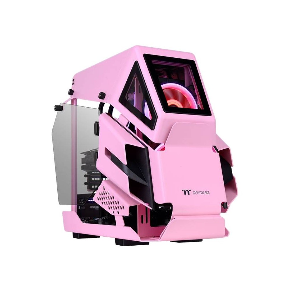 เคสคอมพิวเตอร์ Thermaltake Computer Case AH T200 Pink Edition Micro Chassis