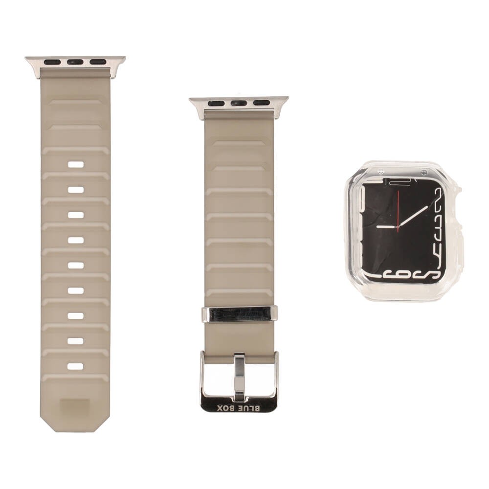 Blue Box สาย Apple Watch 38/40mm Ice Watch Strap with Bumper Matted Transparent Black