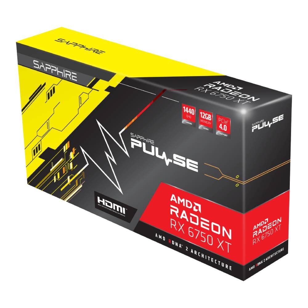 การ์ดจอ Sapphire PULSE RX 6750 XT GAMING OC 12GB GDDR6 192-bit