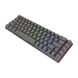 คีย์บอร์ดเกมมิ่ง Tsunami Gaming Keyboard MK-68 Cement Gray Blue Switch