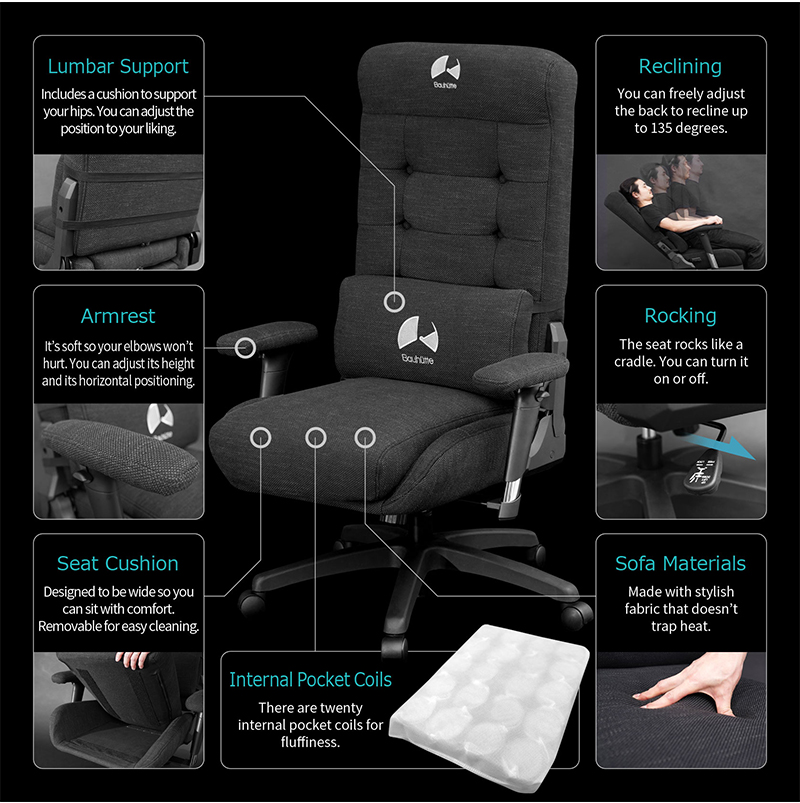 Bauhutte Gaming Chair G350BK Studio7 online