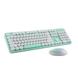 เมาส์และคีย์บอร์ดไร้สาย MOFii Wireless Mouse + Keyboard Sweet Plus Green