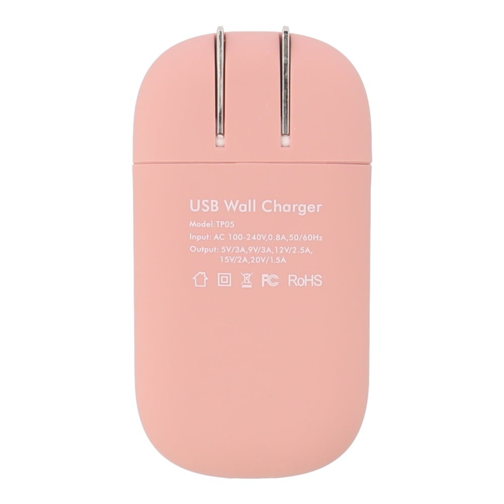 อะแดปเตอร์ Blue Box Flat Wall USB Charger USBC (PD30W) TP05 Matte pink