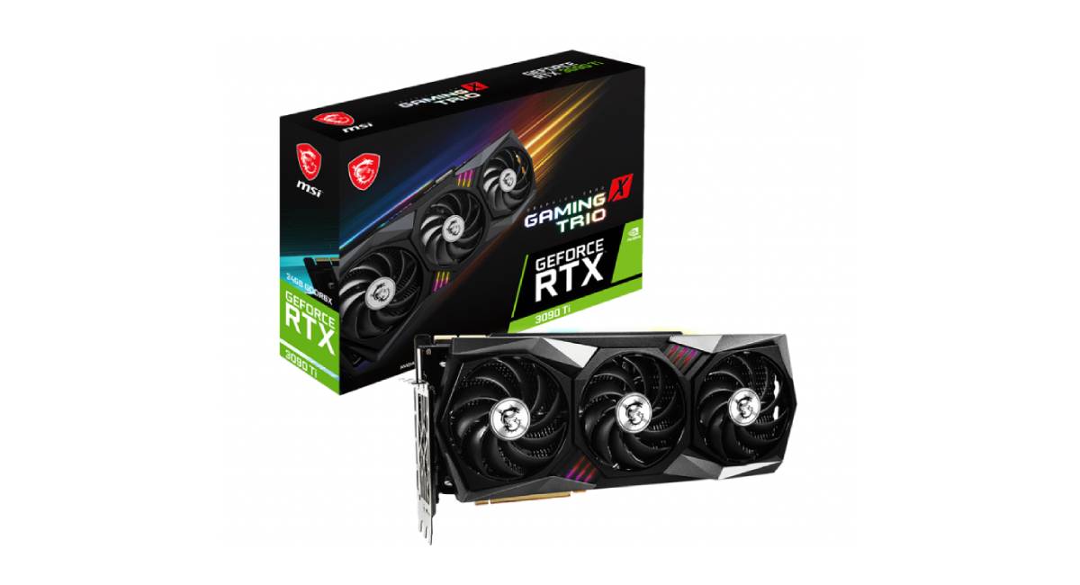 กราฟฟิคการ์ด MSI VGA GeForce RTX 3090 Ti GAMING X TRIO 24GB GDDR6X