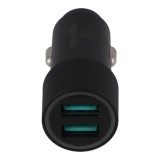 ที่ชาร์จแบตในรถ TECHPRO 4.8A Dual-port 2 USB-A Colorful LED Light - Black