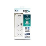 ปลั๊กไฟ VOX Nova iOT 1 Switch 5 Outlet 2 USB 1 Type-C 1 PD20W Fast Charge 3M.
